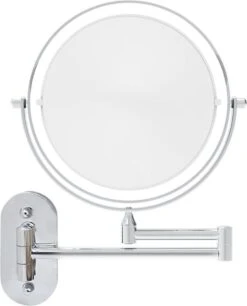 360° Draaibaar LED Scheerspiegel Met 5X Vergroting - 3 Lichtstanden - Dimstanden - Badkamerspiegel Met Natuurlijk Licht - Make-up Spiegel - Draadloos - Werkt Op Batterijen -Beroemde Cosmetica Winkel 970x1200 3