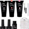 Miss Jules® Luxe Complete Polygel Kit - Polygel Nagels Starterspakket - 3 X 30 ML - Perfecte Combinatie Gellak & Acryl - Inclusief Instructievideo (NL) -Beroemde Cosmetica Winkel 971x1200